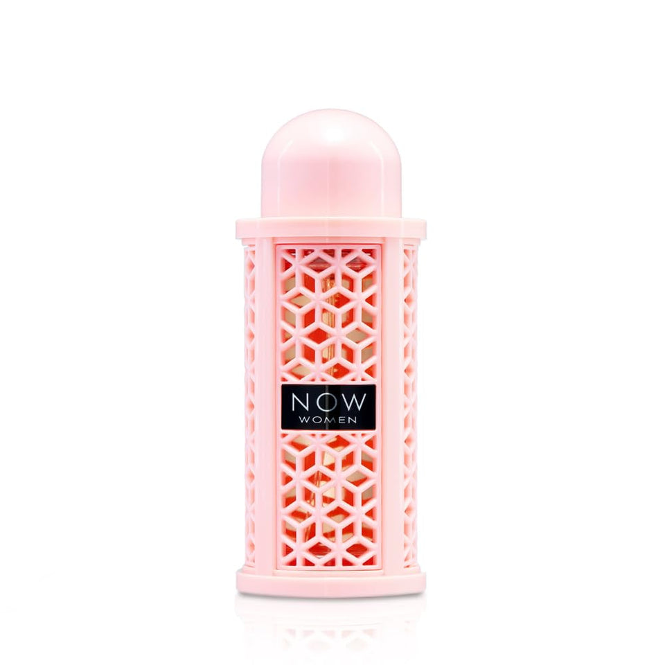 Lattafa Rave Now front bottle display, elegant packaging and perfume presence