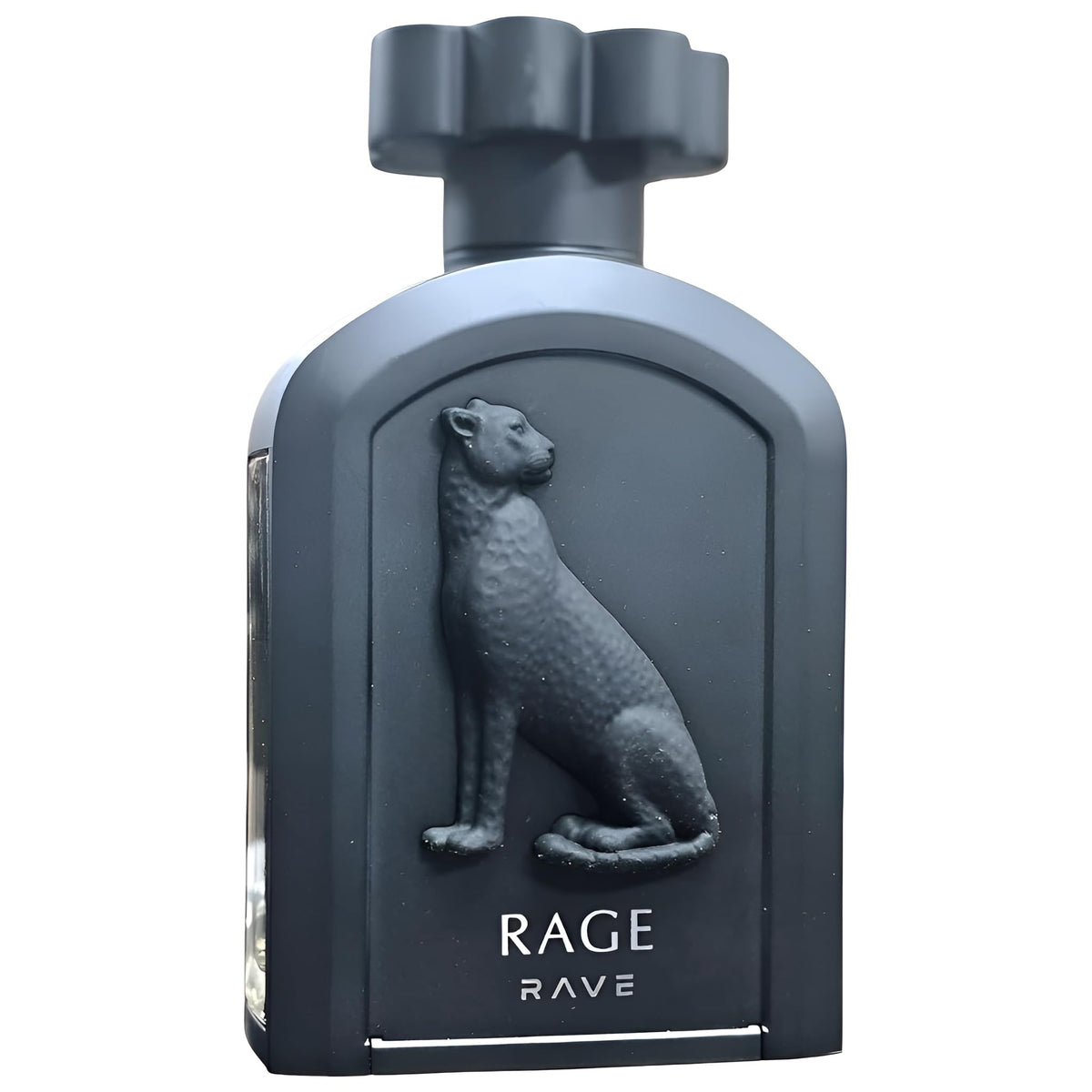 Lattafa Rave Rage front bottle showing sleek design and gifting appeal