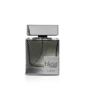 Lattafa Suqraat front bottle shot showing sleek design and gifting appeal