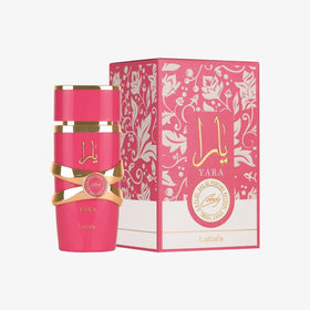 Lattafa Yara Candy close-up spray nozzle highlighting easy application benefit