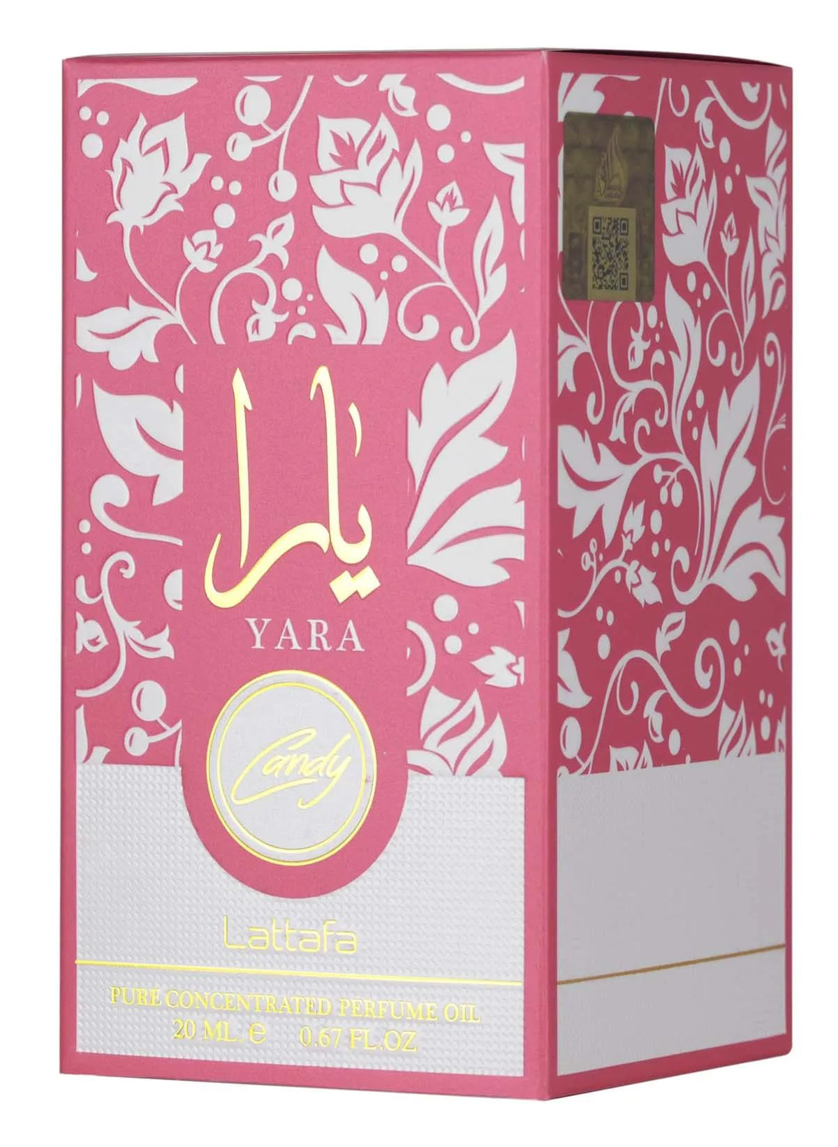 Lattafa Yara Candy lifestyle on dresser evoking playful, long-lasting everyday fragrance