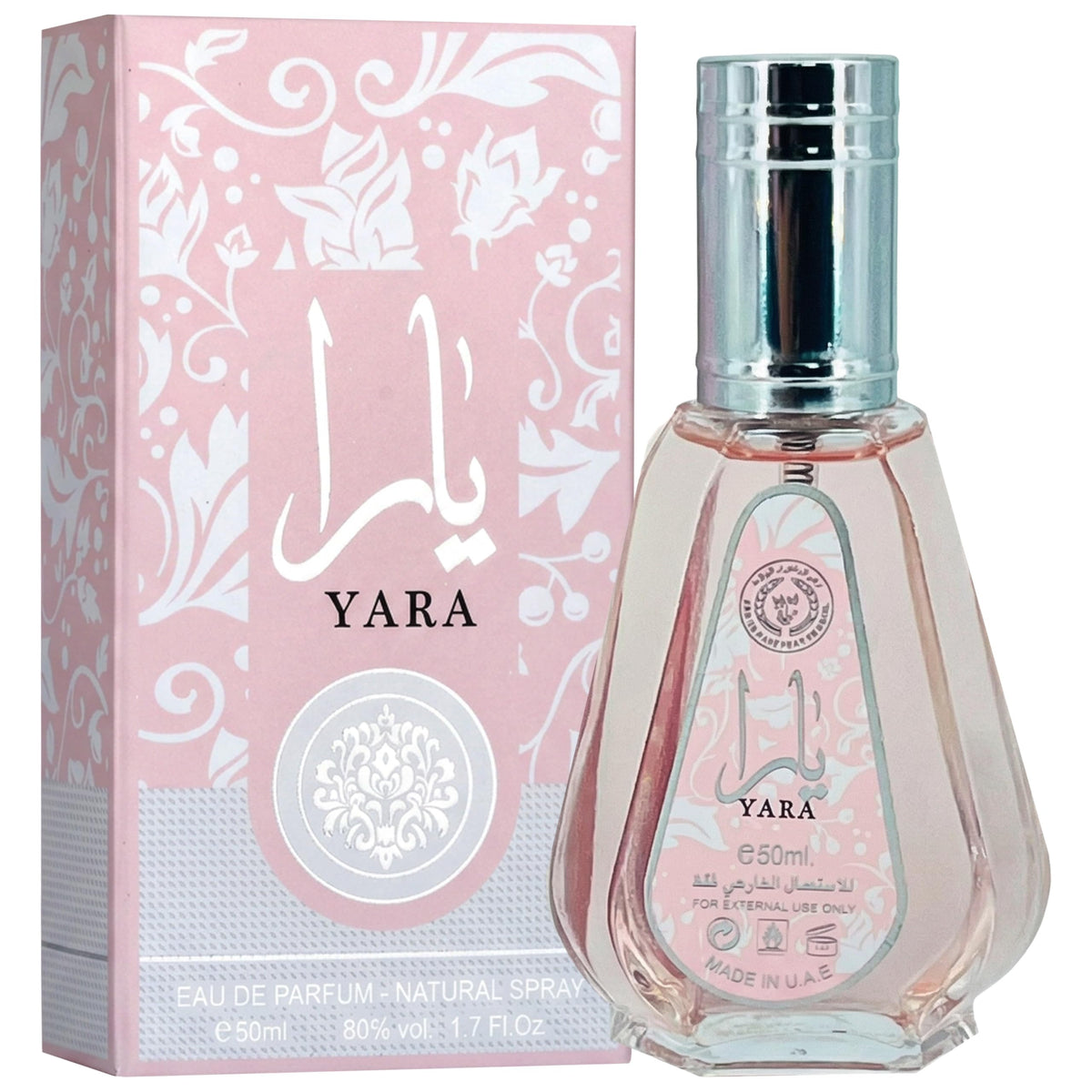 Lattafa Yara spray nozzle close-up highlighting smooth application benefit