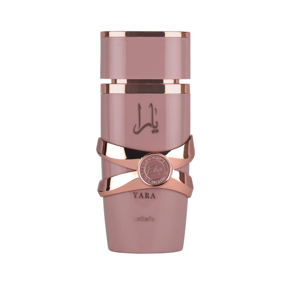 Lattafa Yara Elixir front bottle view showing elegant design and volume