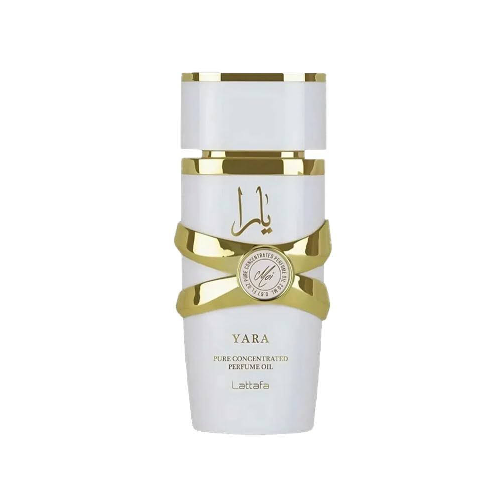 Lattafa Yara Moi front bottle showing elegant compact design and portability