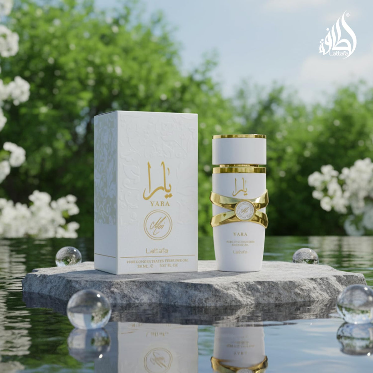 Lattafa Yara Moi applied to wrist demonstrating precise application and longevity