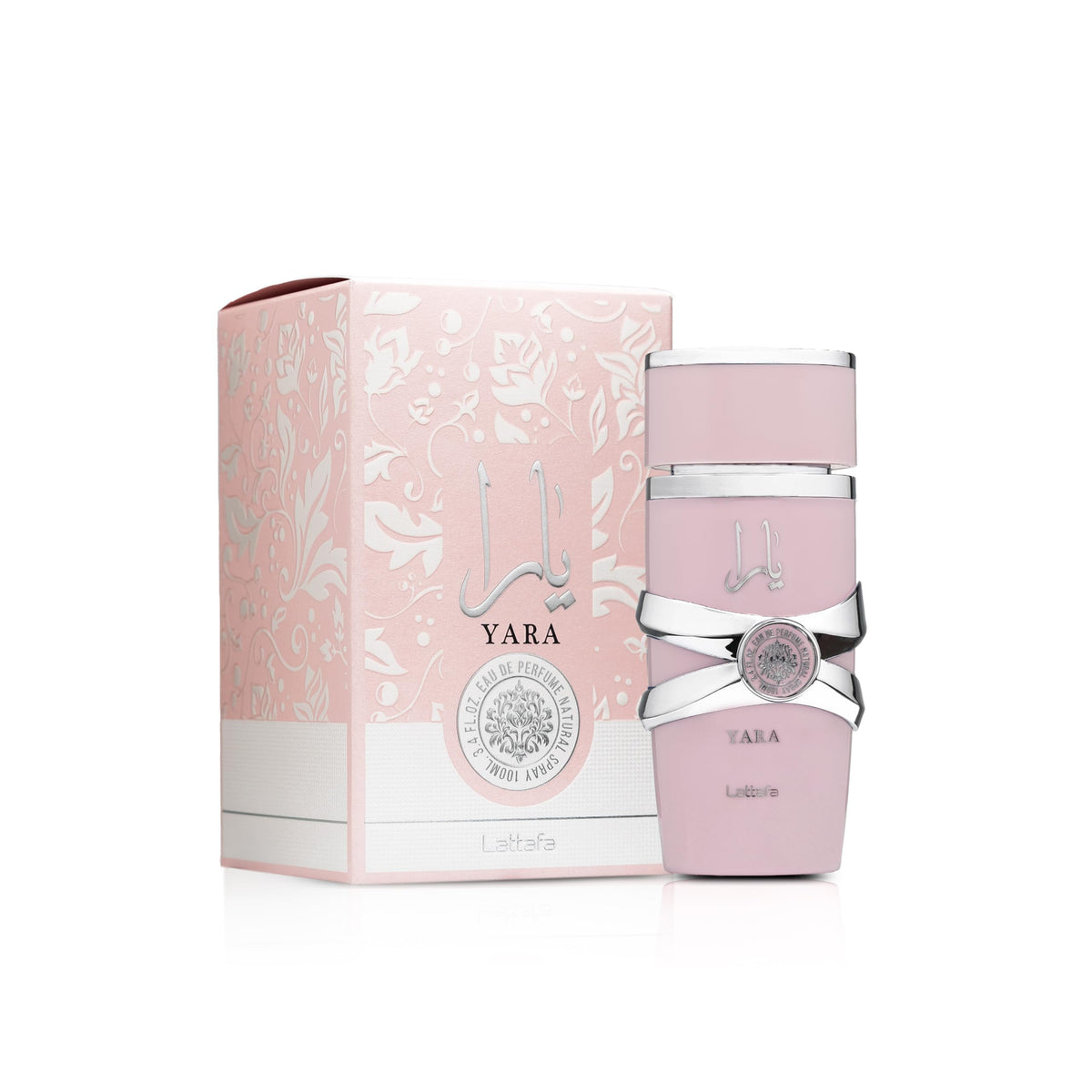 Lattafa Yara side profile bottle highlighting silhouette and premium finish