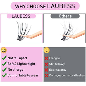LAUBESS close-up of faux mink PBT fibers showing natural texture and durability