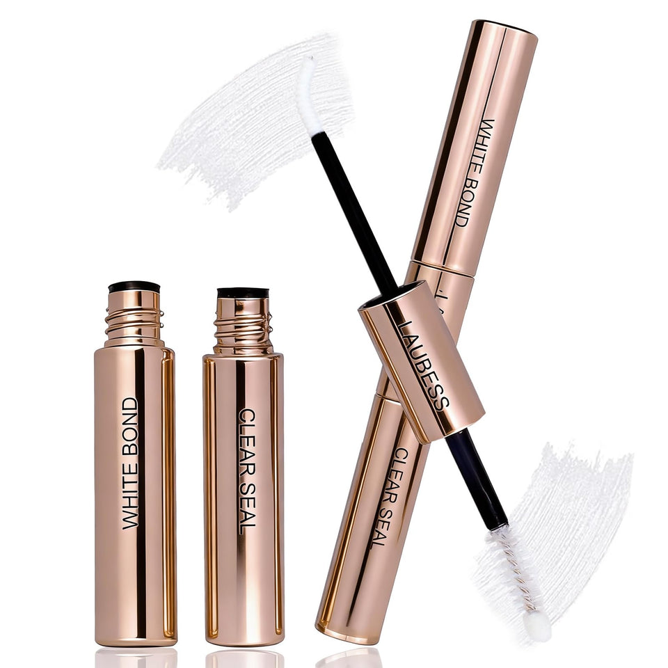 LAUBESS front packaging showing 2-in-1 lash bond and seal for reliable hold