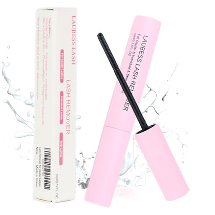 LAUBESS LASH front packaging showing compact 5ml bottle for easy storage