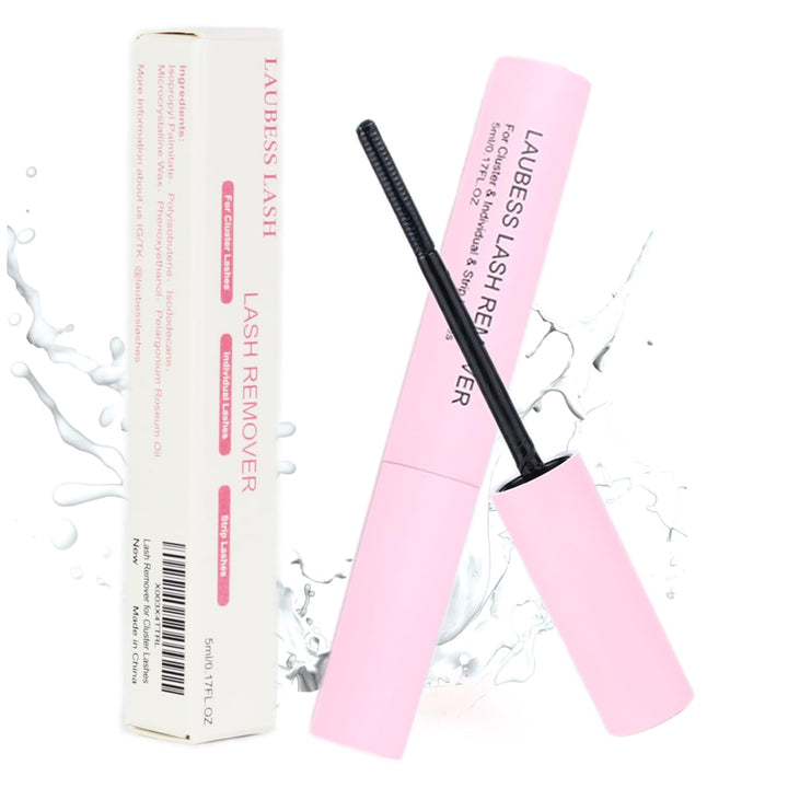 LAUBESS LASH front packaging showing compact 5ml bottle for easy storage