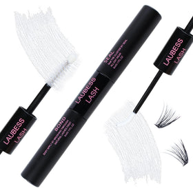 LAUBESS LASH front tube showing dual-head design and compact travel convenience