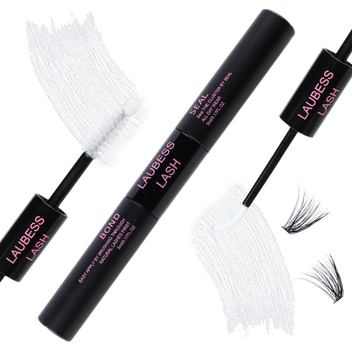LAUBESS LASH front tube showing dual-head design and compact travel convenience