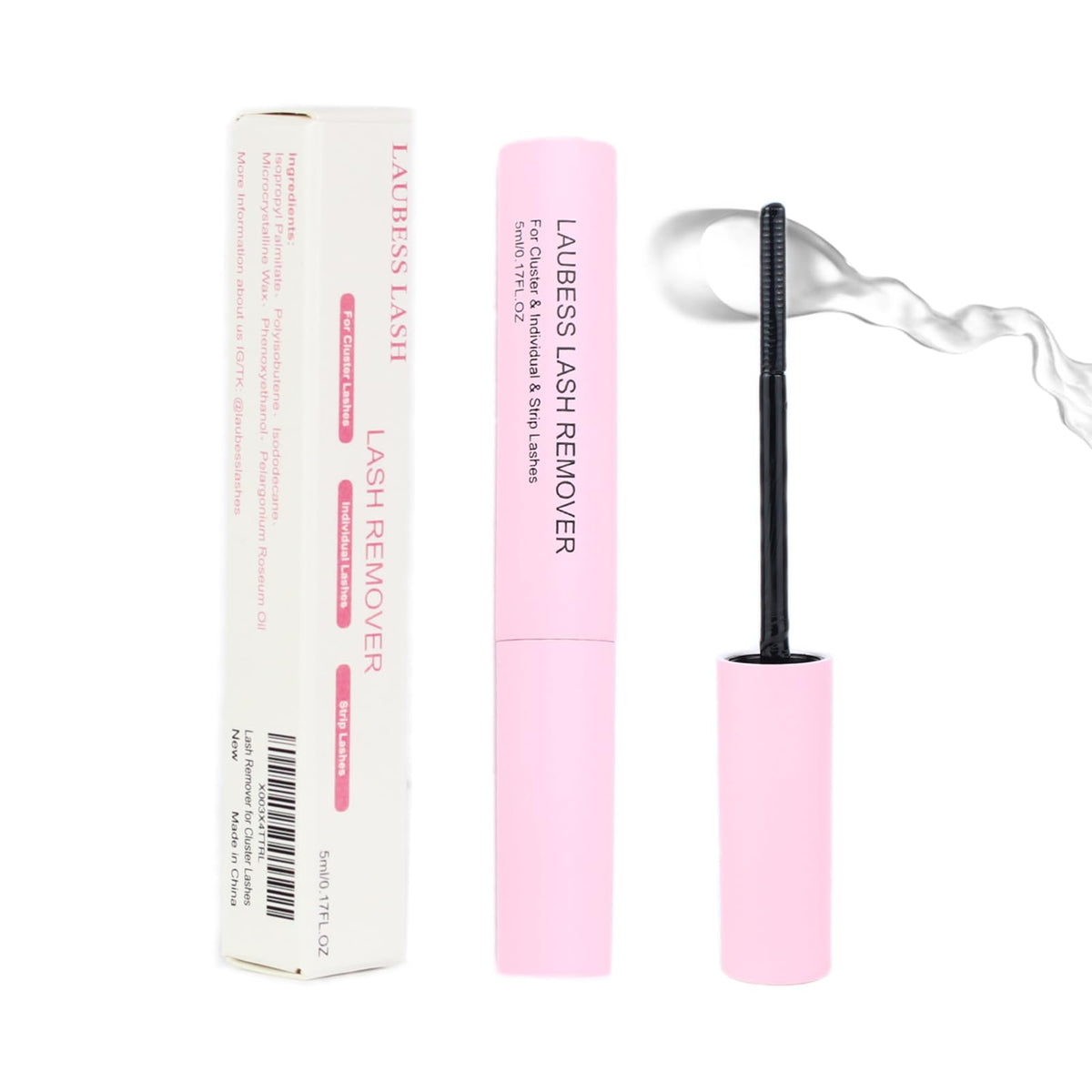 LAUBESS LASH with DIY lash kit accessories showing complete at-home solution