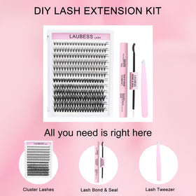 LAUBESS LASH large tray with 20D and 40D clusters for custom volume