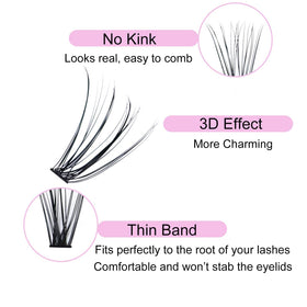 LAUBESS mixed lengths 9–16mm layout showing layering options for dimensional volume