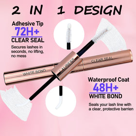 LAUBESS precision bond brush close-up enabling accurate lash-line application