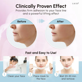 LAUER COSMETIC close-up of mask texture and serum revealing hydrating action