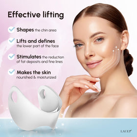LAUER COSMETIC worn on chin demonstrating immediate lift and jawline definition