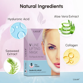 LAUER COSMETIC frontal view of mask applying even chin support