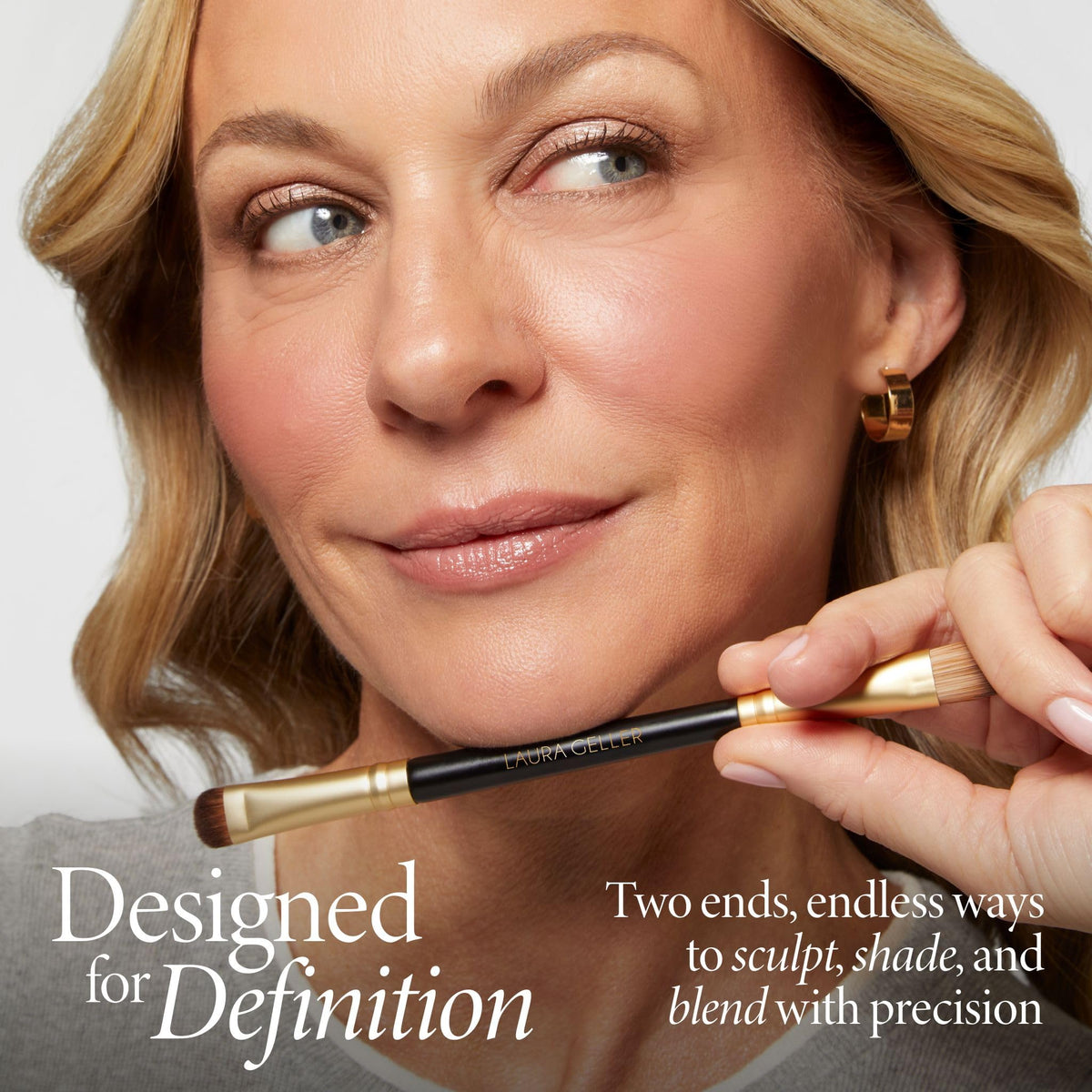 LAURA GELLER NEW YORK full dual-ended length showing compact travel-friendly design