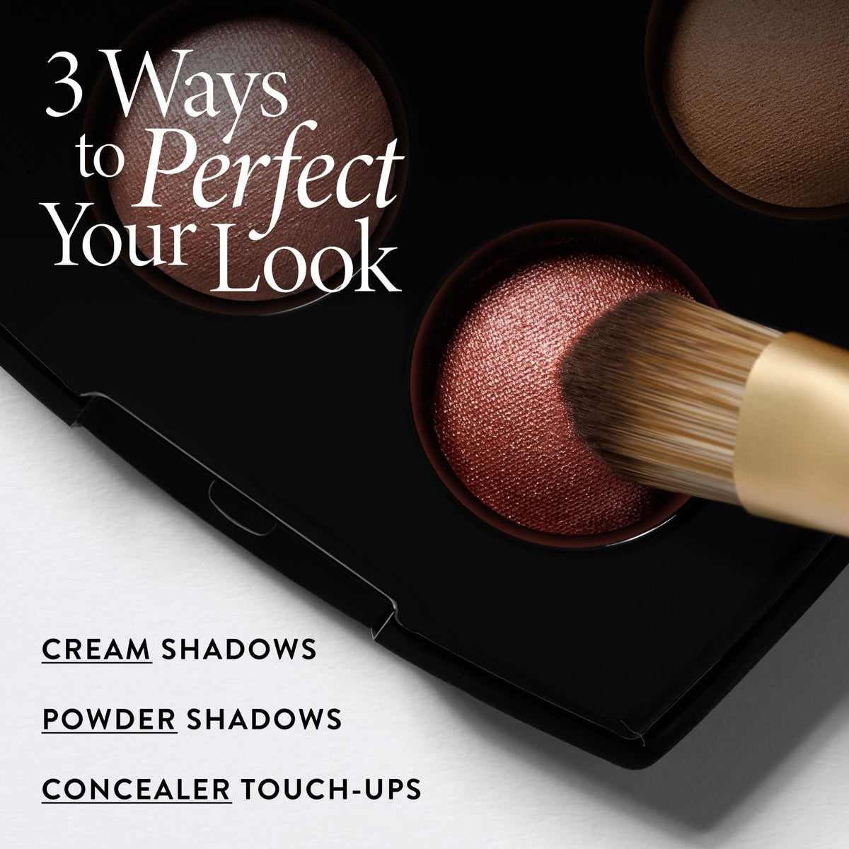 LAURA GELLER NEW YORK brush next to baked palette illustrating product compatibility