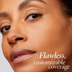 LAURA GELLER powder applied with brush for natural, medium coverage benefit