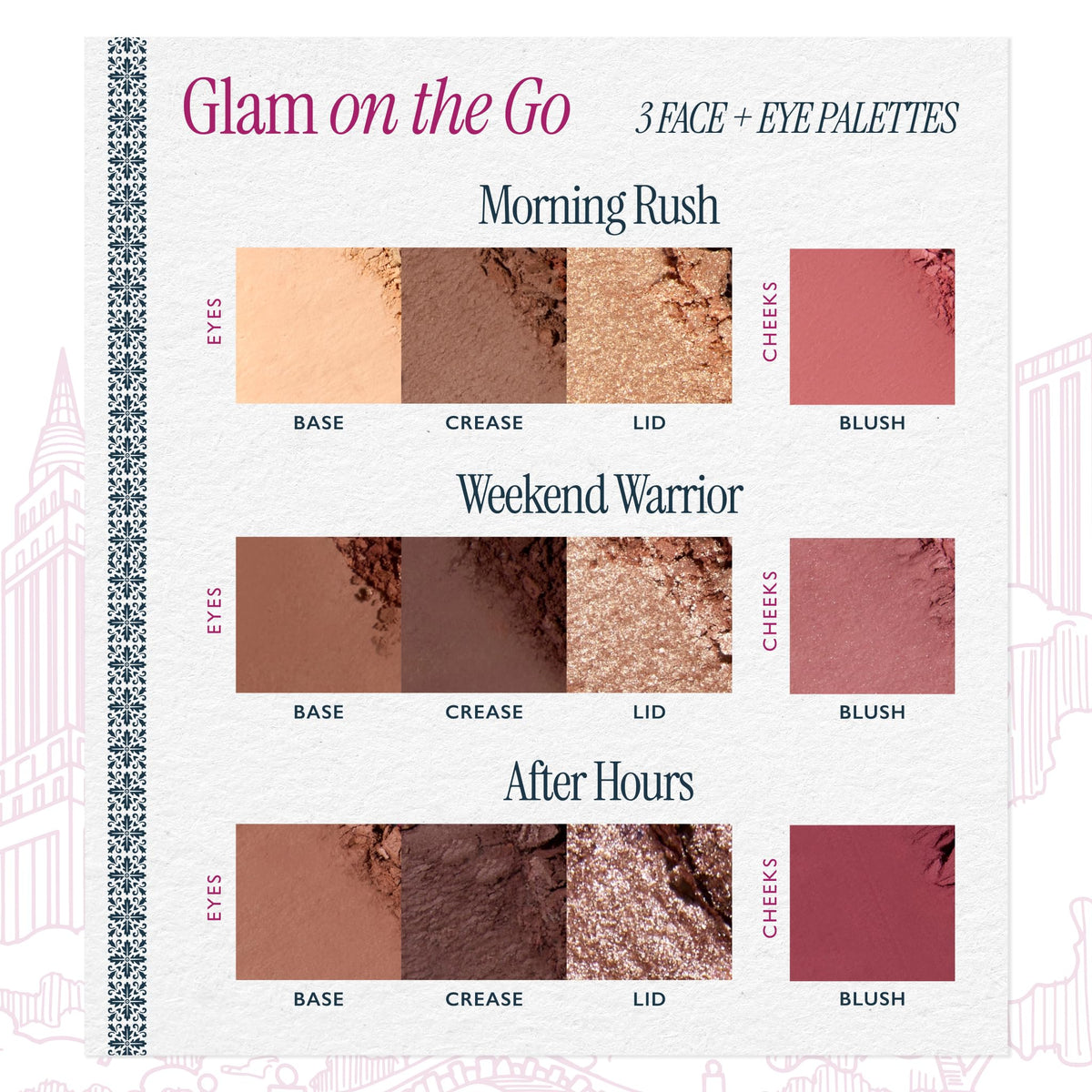 LAURA GELLER NEW YORK stamped application guide close-up for simple, foolproof use