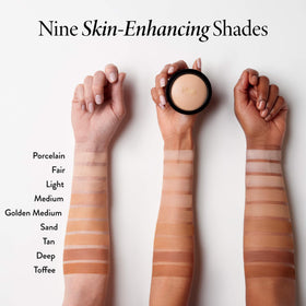 LAURA GELLER powdered application with damp sponge for intensified, full coverage
