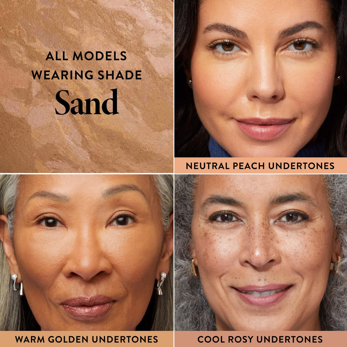 LAURA GELLER brush applying powder for even coverage and buildable finish benefit