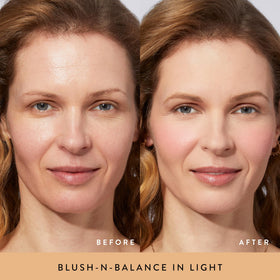 LAURA GELLER baked-blush tropic hues top view delivering coral gold pink radiance