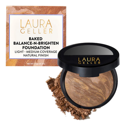 LAURA GELLER compact front view showing sleek packaging and easy application benefit