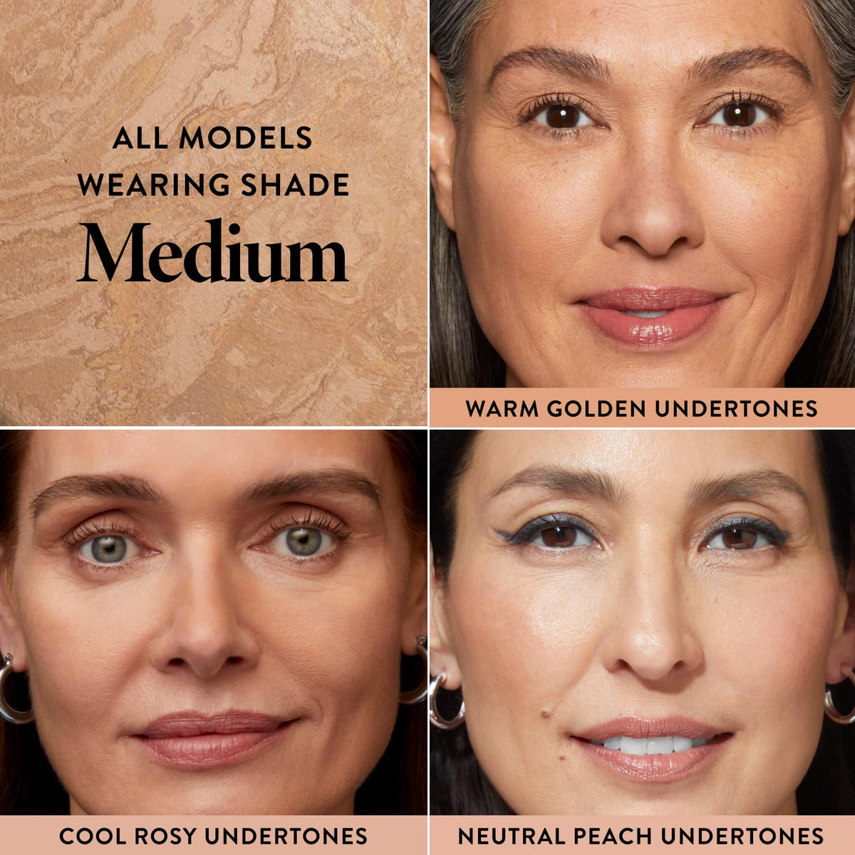 LAURA GELLER NEW YORK swatch on forearm shows blendable medium shade and matte finish