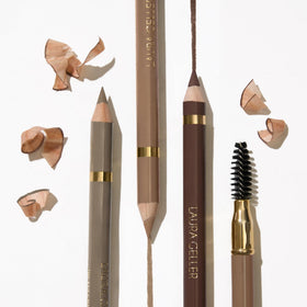 LAURA GELLER Taupe swatches on arm show buildable natural shades
