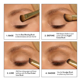 LAURA GELLER bristle close-up highlighting soft vegan fibers for gentle blending