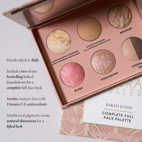 LAURA GELLER NEW YORK bronzer blush highlighter detail showing shimmer and matte contrasts