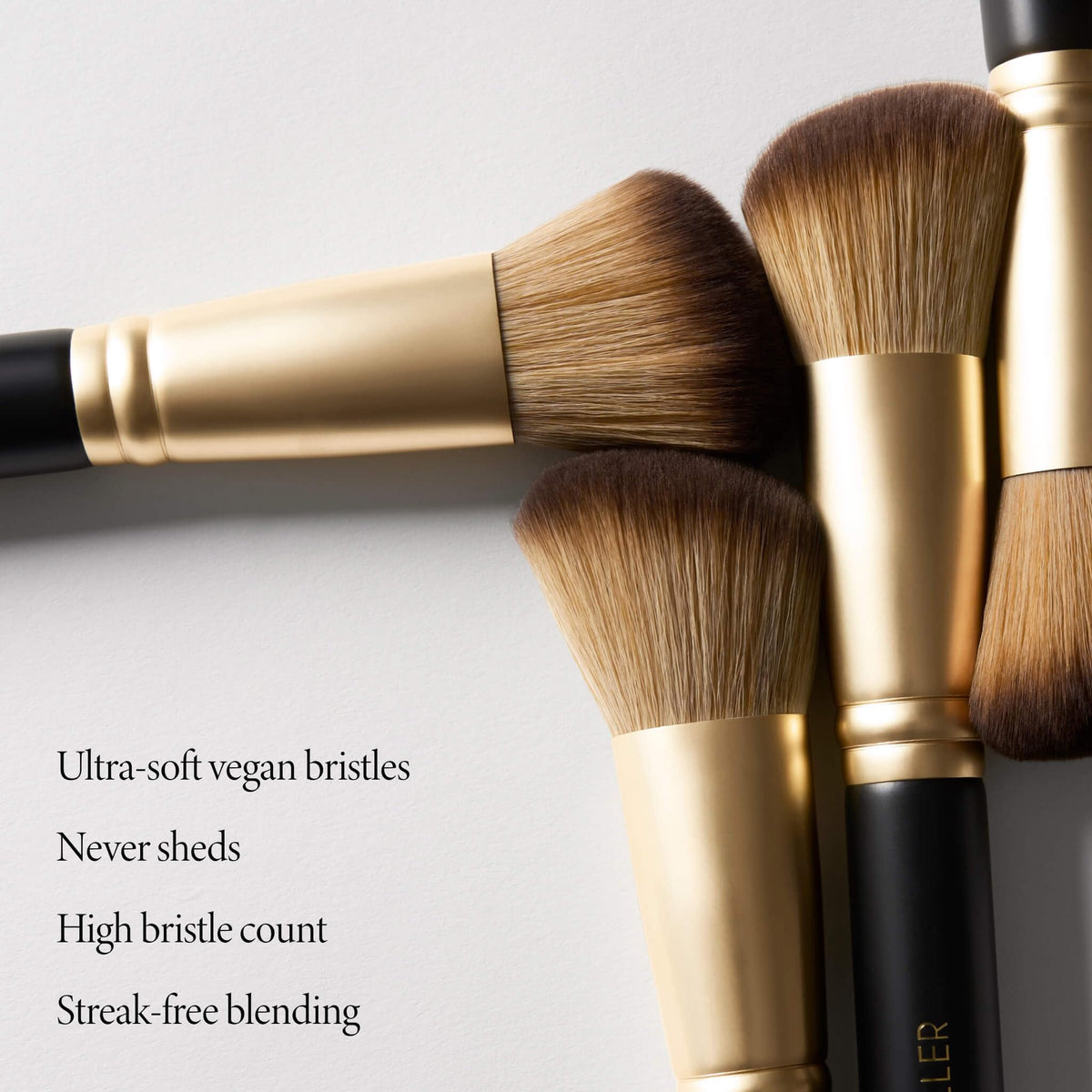 LAURA GELLER NEW YORK angled head profile fits cheek contours for accurate placement
