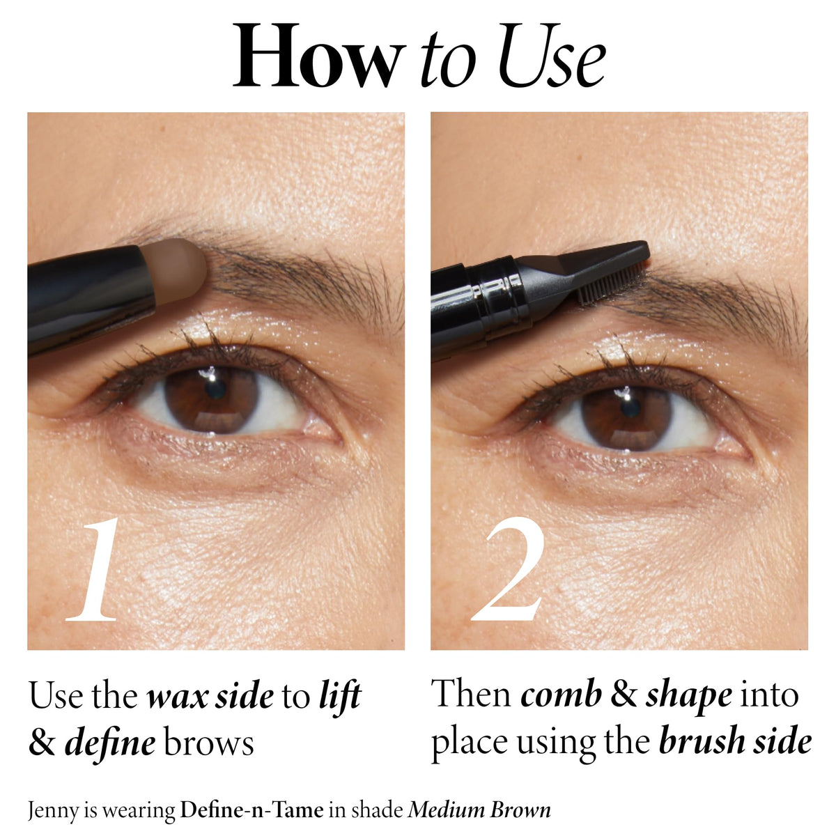 LAURA GELLER NEW YORK angled brush head detail for precise brow lifting and shaping
