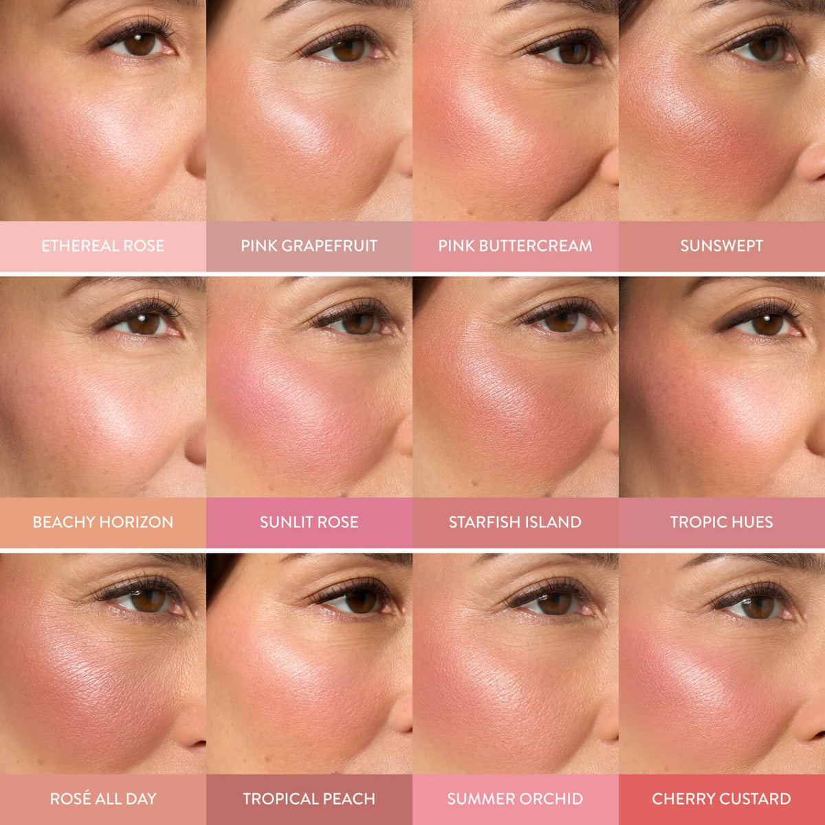 LAURA GELLER cheek before and after showing subtle brightening benefit