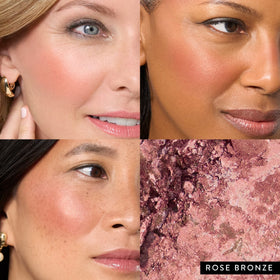LAURA GELLER NEW YORK close-up of marbleized powder showing blended tones for natural glow