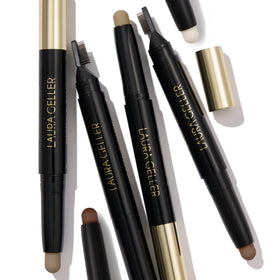 LAURA GELLER NEW YORK lifestyle image applying brow stick for a polished everyday routine