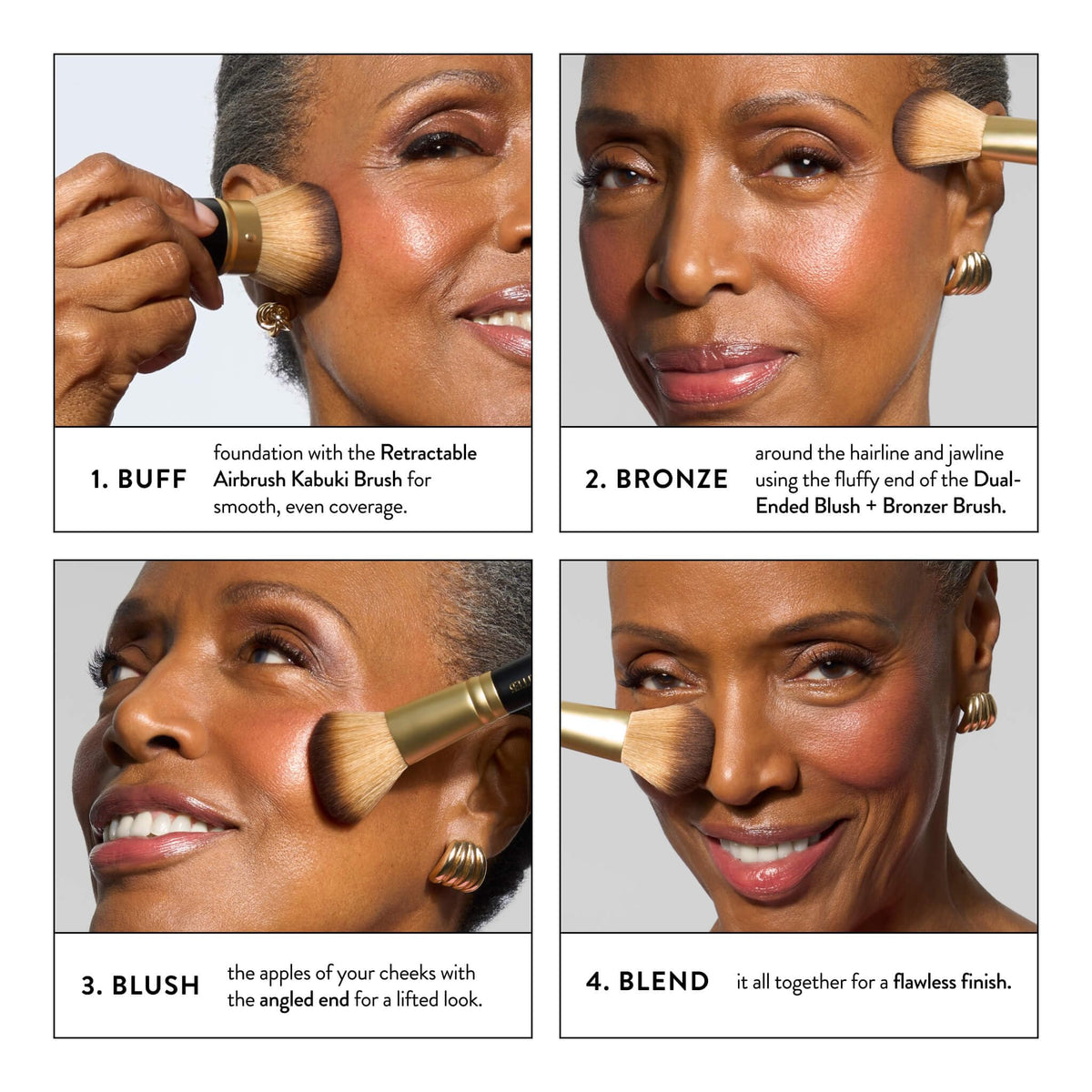 LAURA GELLER NEW YORK dual-ended brush front highlighting two-in-one convenience