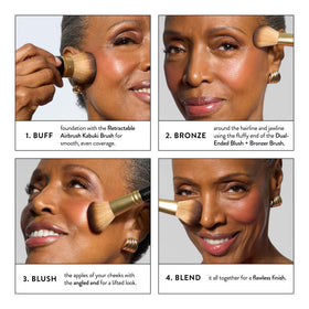LAURA GELLER NEW YORK dual-ended brush front highlighting two-in-one convenience