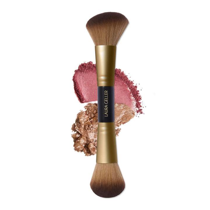 LAURA GELLER brush front view showing dual-ended tool and versatility