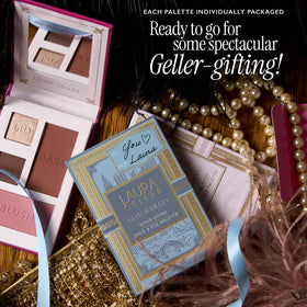 LAURA GELLER NEW YORK eyeshadow shimmer detail displaying subtle, buildable sparkle