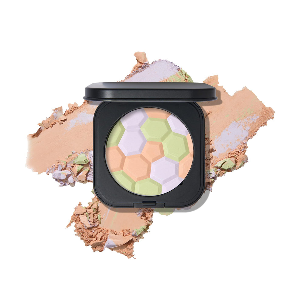 LAURA GELLER NEW YORK compact front showing sleek packaging and portable benefit