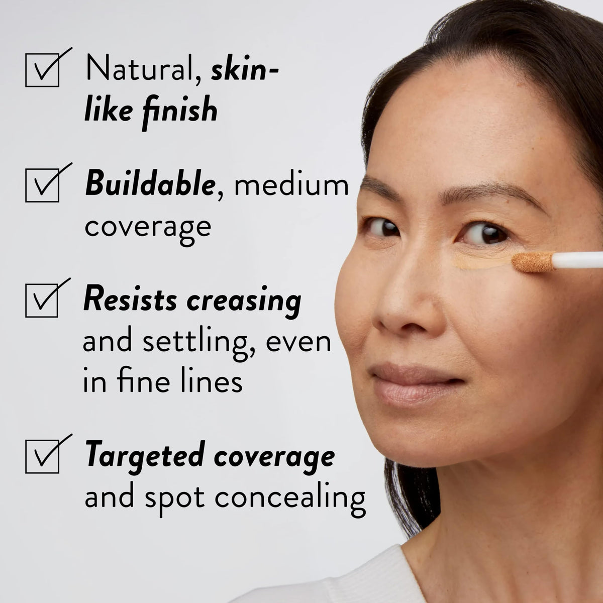 LAURA GELLER close-up of liquid drop highlighting creamy consistency and buildable coverage