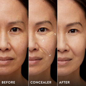 LAURA GELLER blending on skin illustrating crease-free, seamless finish