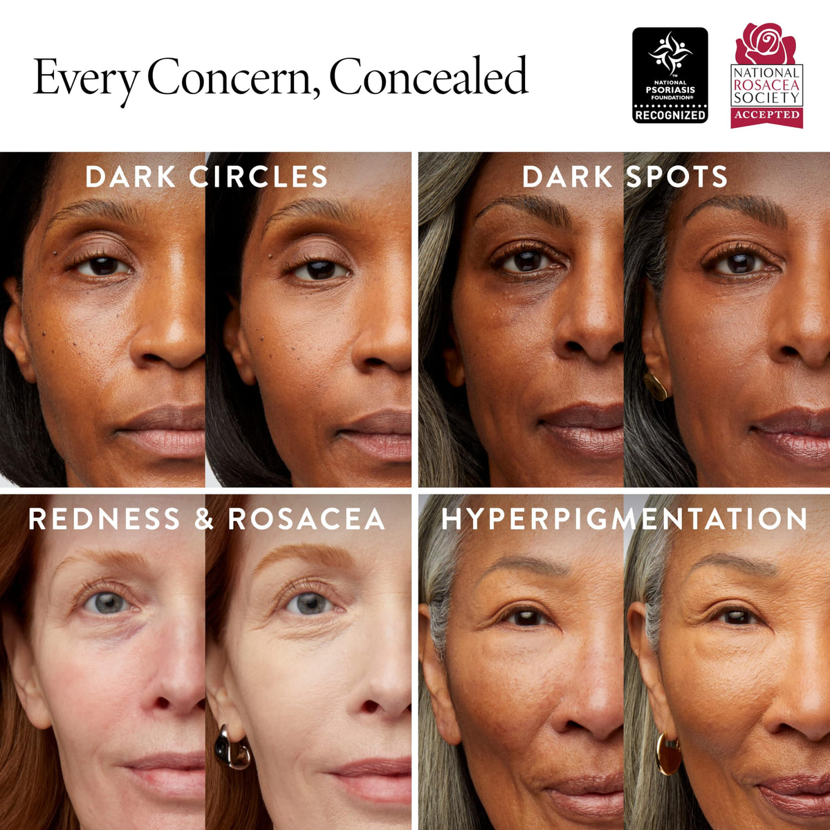 LAURA GELLER texture swiped on skin showing blendability and hydrating finish for natural coverage