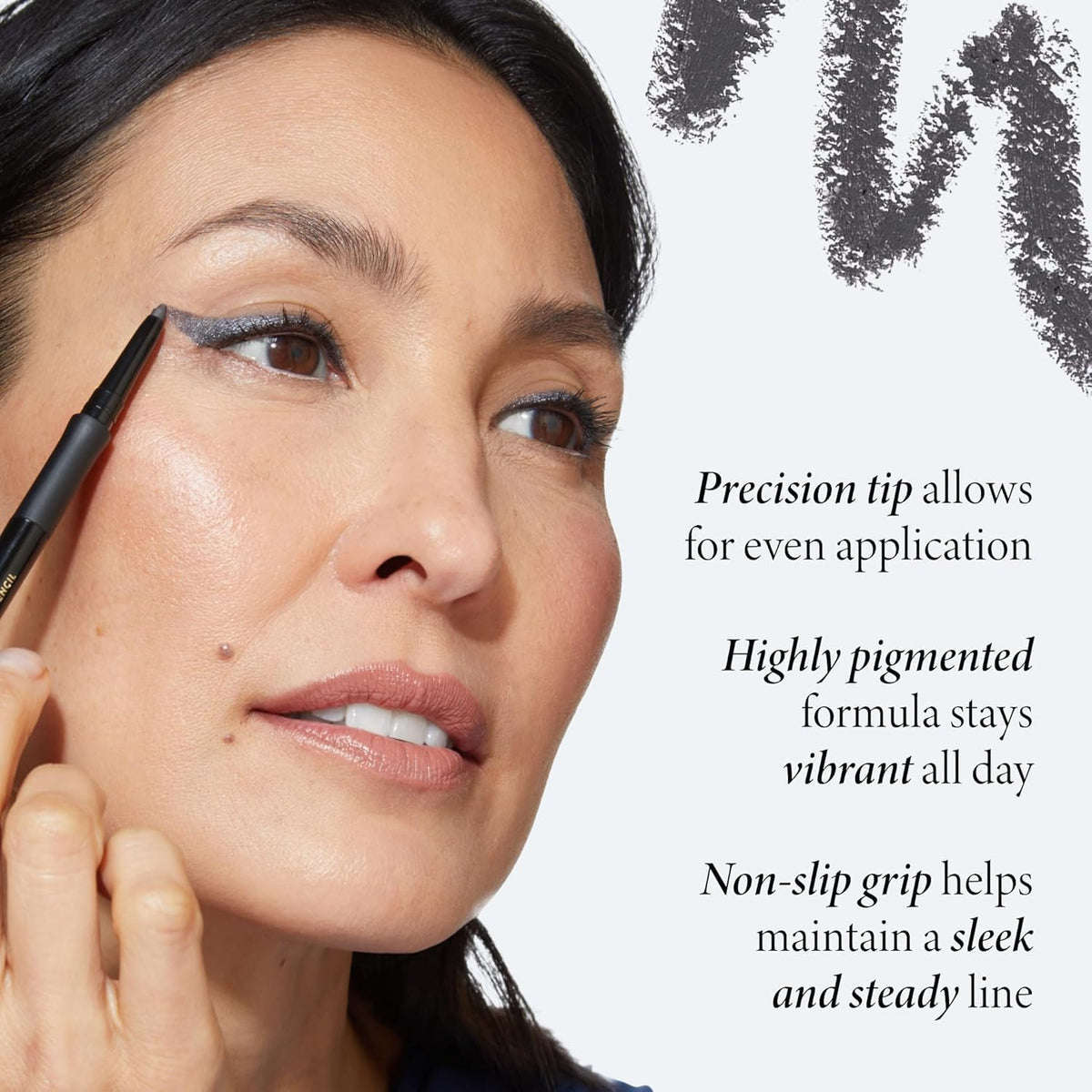 LAURA GELLER NEW YORK pencil tip close-up showing creamy point for precise lines