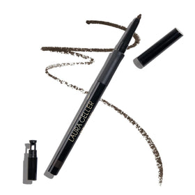 LAURA GELLER close-up of front pencil packaging showing brand and shade benefits